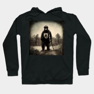 Ape Militia, wet plate photo Hoodie